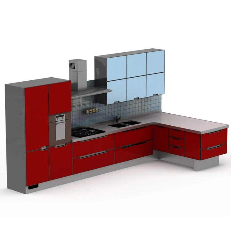 Solid Wood High Quality Simple Design Modern Kitchen Cabinet