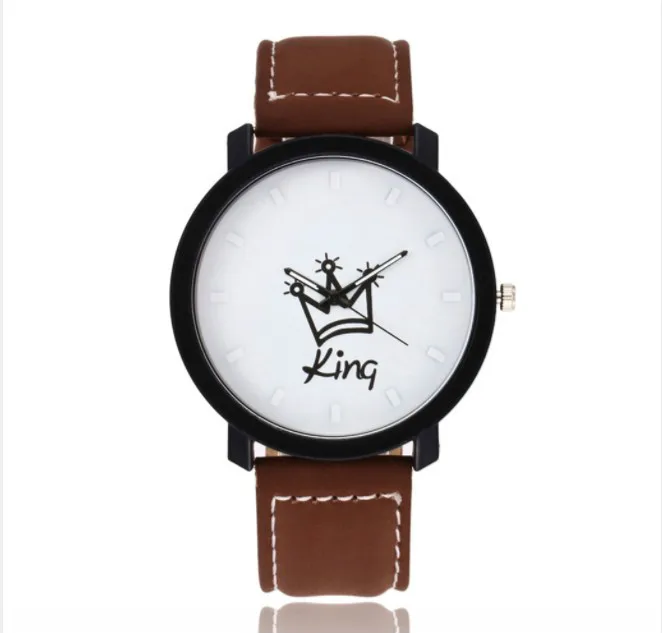 Fashionable Personality King and Queen Crown Watches Couple Watches