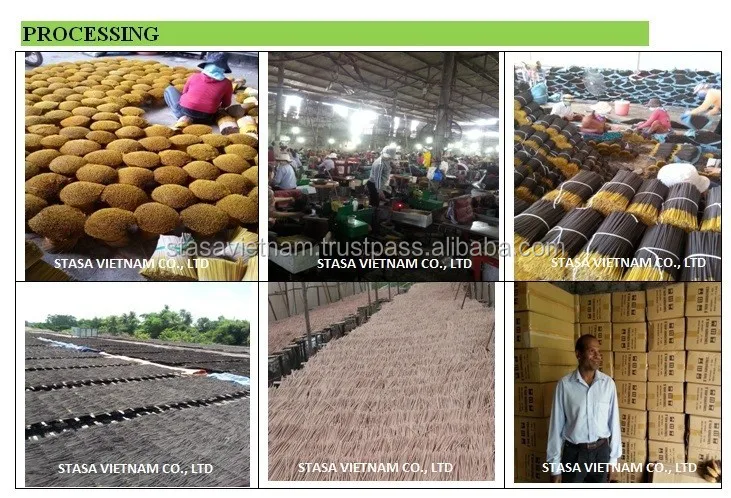 Высококачественные черные благовония сделано во Вьетнаме