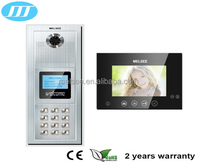 China manufacturer apartment building video door intercom on sale