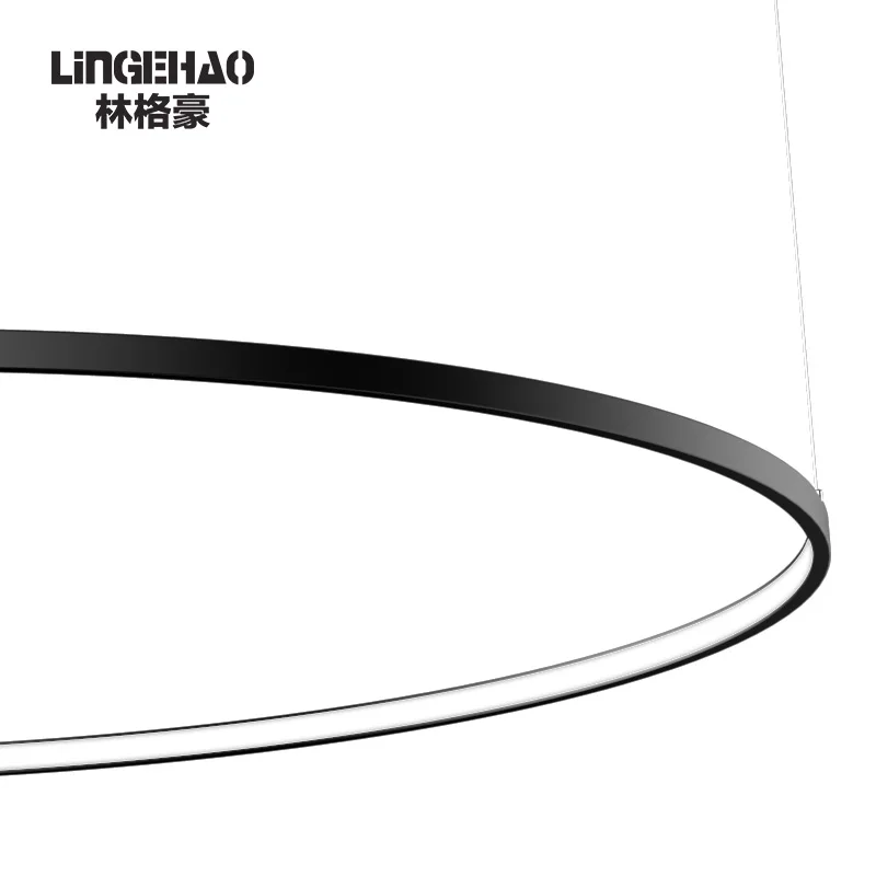 Заказной круг или круглая алюминиевая современный простой боковой подсветкой кулоны с резиновыми полосками продается ювелирных диаметром 300/400/600/800/1000/1200 мм