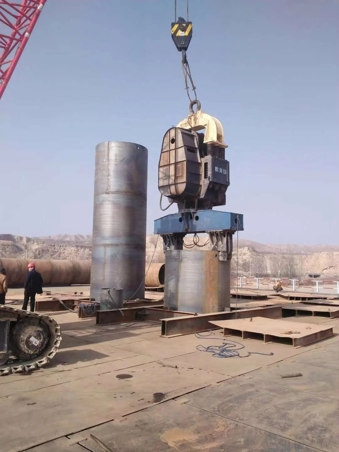 
DZJ150 used vibro hammer sheet piling equipment 