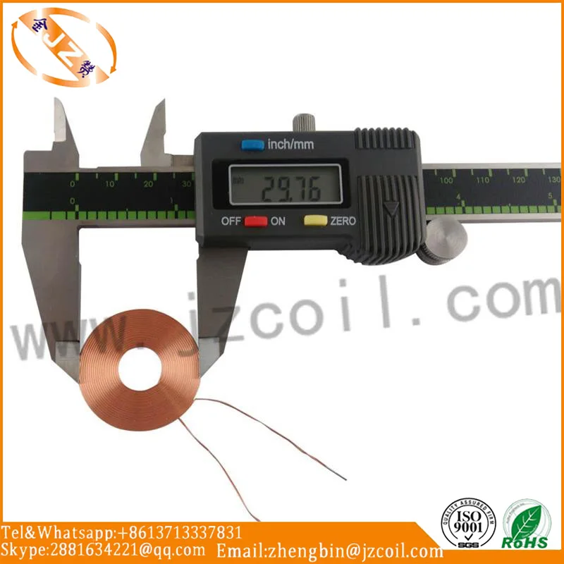 
Copper Air Charger coil Wireless Charger Coil with Ferrite Core 