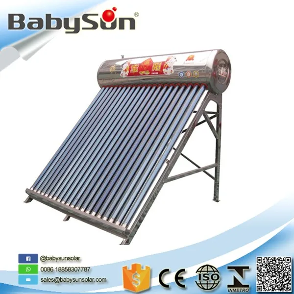 Вакуумный солнечный водонагреватель BABYSUN из нержавеющей стали SUS 304/SUS3016