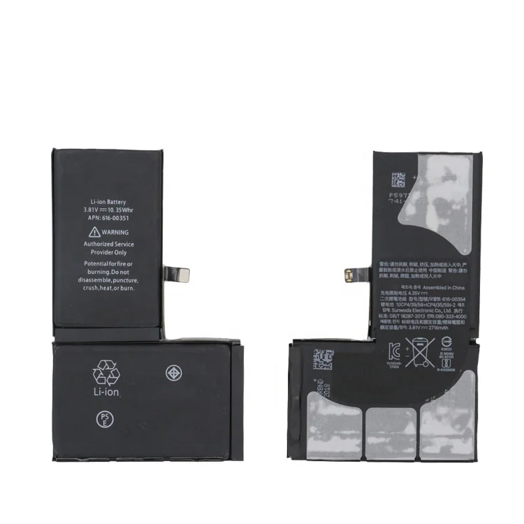 Best Quality manufacturer mobile phone  battery for iphone X XR XSMAX