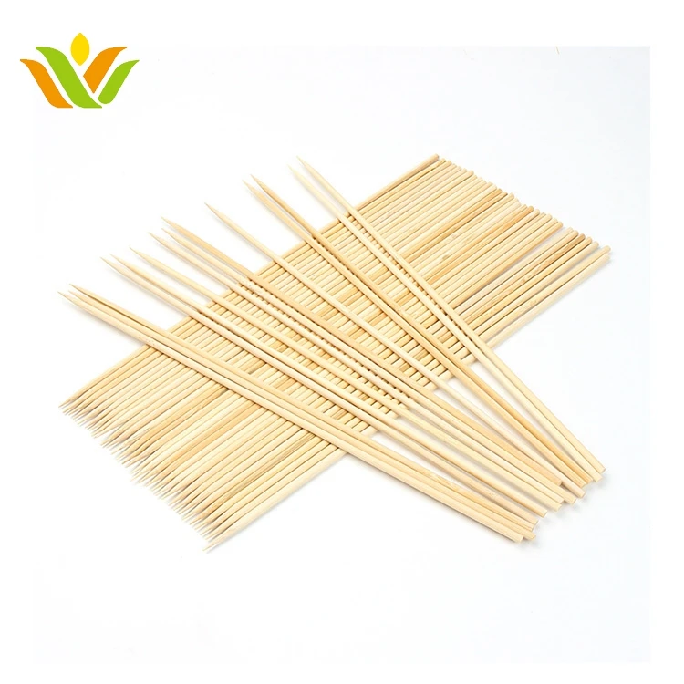 Wholesale bamboo sticks bbq skewers round bamboo sticks