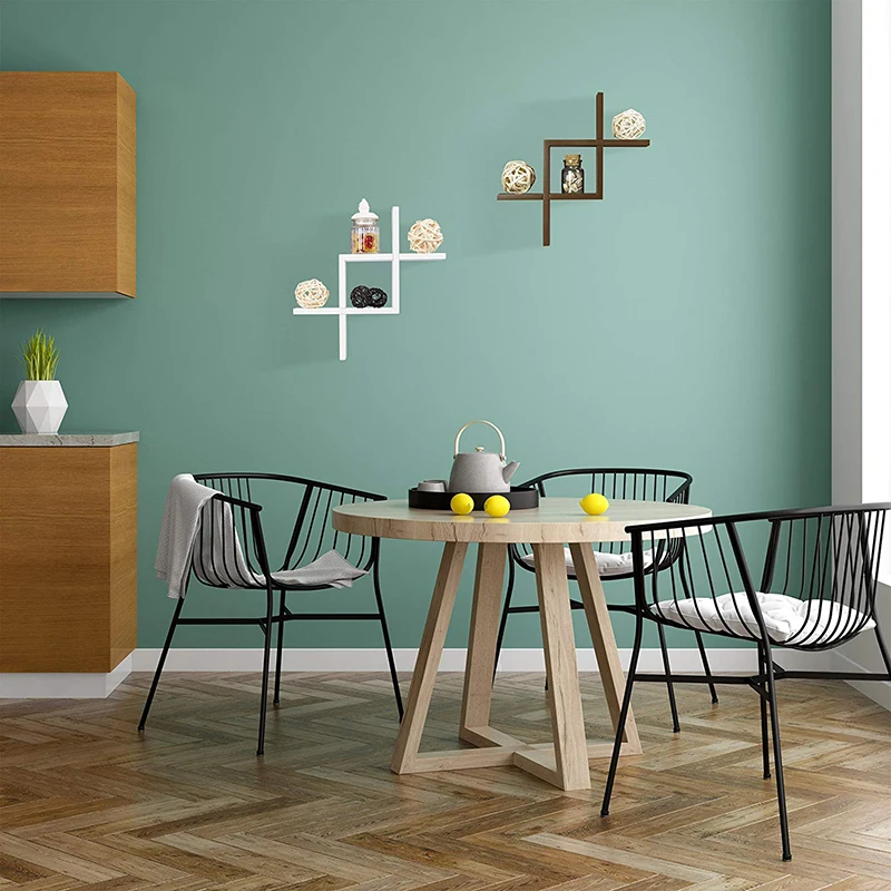 European home decoration living room furniture cross wood floating wall shelf