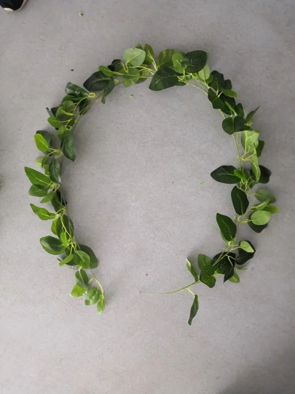 FC7312 искусственный настоящий сенсорный виноградный зеленый ротанговый трость для свадебного украшения