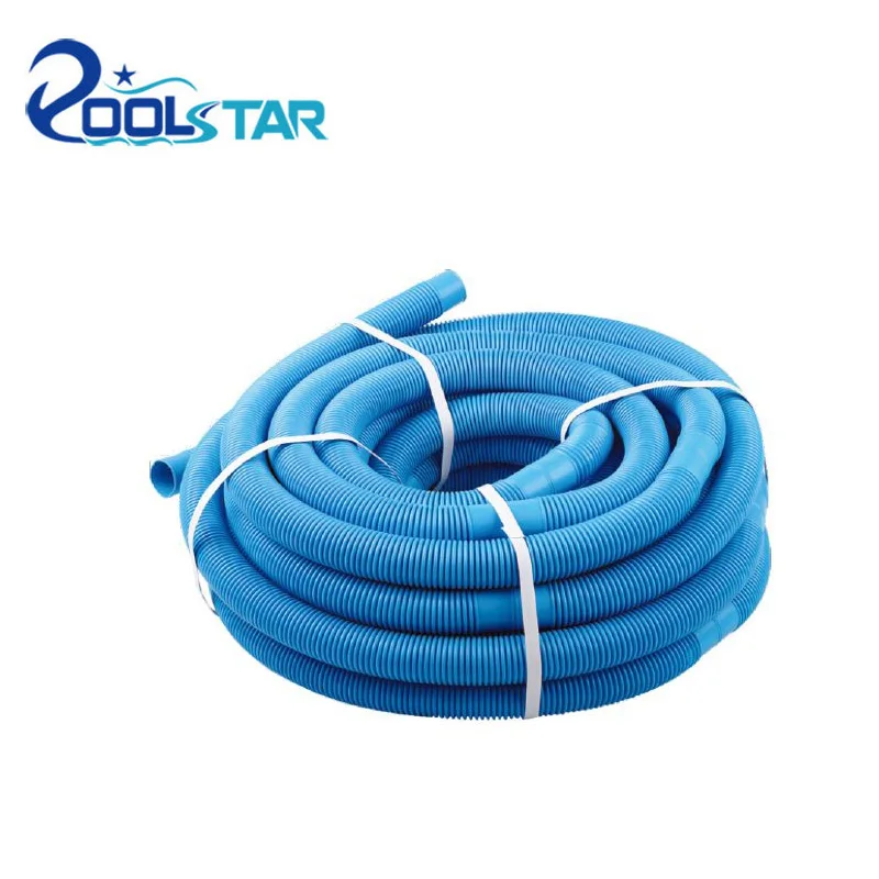 Poolstar 1-1/4 Inch Blue Extruded PE Cuttable Swimming Pool Vacuum Hose 1 Meter per Section for Cleaning and Pool Cleaning