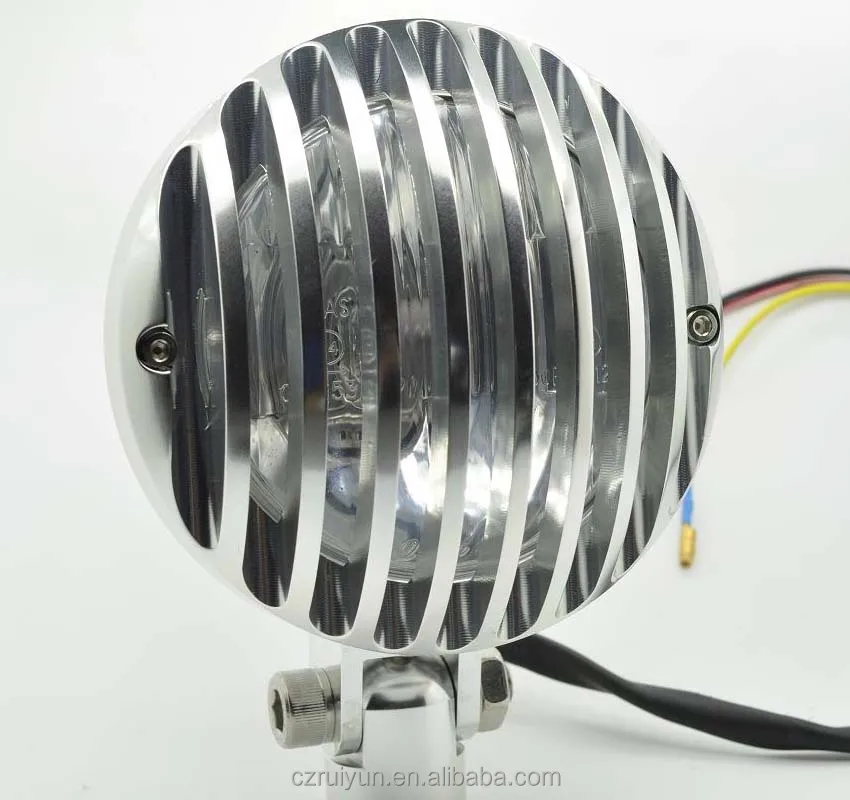 
Chrome Vintage Antique Universal Motorcycle Head Lamp Headlights 