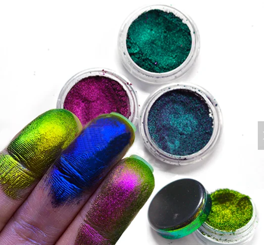 Hot Selling Variables Chameleon Color Changing Powder Nails Chameleon Pigment Powder