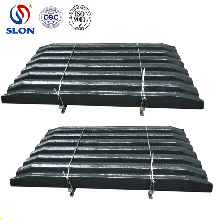 High manganese 13% 18%  jaw crusher spare parts CJ412  CJ613  JM1513 Fixed /Swing Jaw plate
