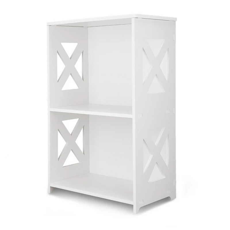 morden design bookshelf white bookcase wooden storage book shelf for home furniture