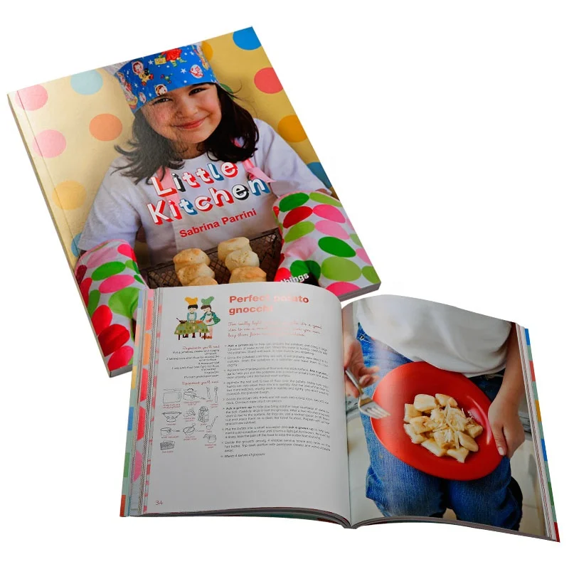 Customized Low cost A4  Glossy laminated soft cover overseas book printing
