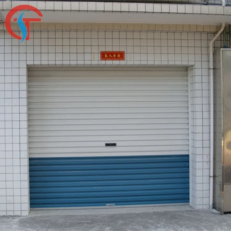 Motorized electric roller down shutter door,Remote electric roll down gate,Galvanized-steel electric roll down door