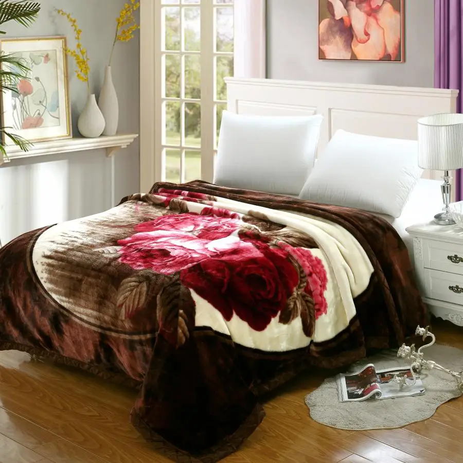 4 Pcs Set 100% Polyester Blanket & Bedcover Bedding &Pillow Blanket Factory