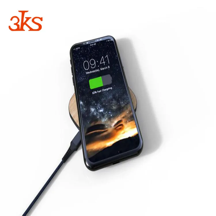 Уникальный беспроводной мобильный телефон быстрое зарядное устройство для iPhone X и Samsung