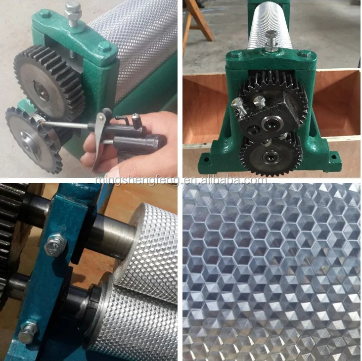 Beekeeping tool beeswax embossing roller for making wax sheet