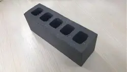 Black construction hollow building brick for loading bearing house building with size 230x75x70mm