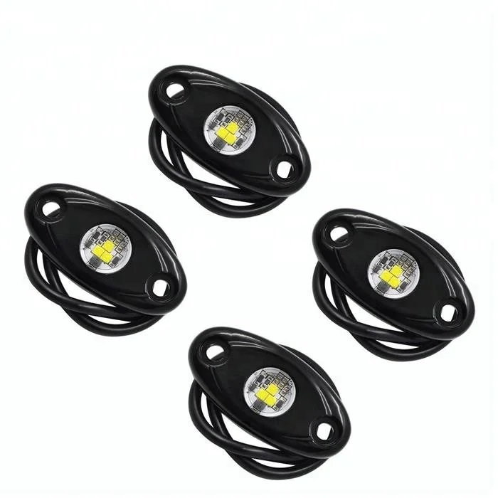 Hot Selling Led Boat Ambient Lighting Car Underglow Rock Light Kit 4 Pods RGB Led Rock Light For Car Truck Offroad