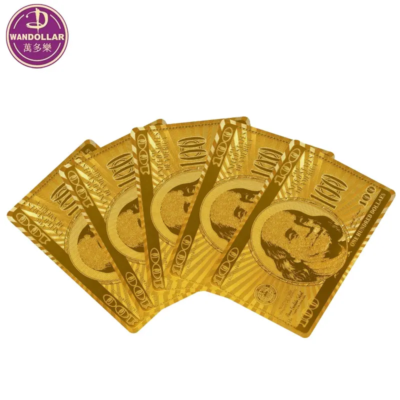 Luxury 24K Golden play cards for games