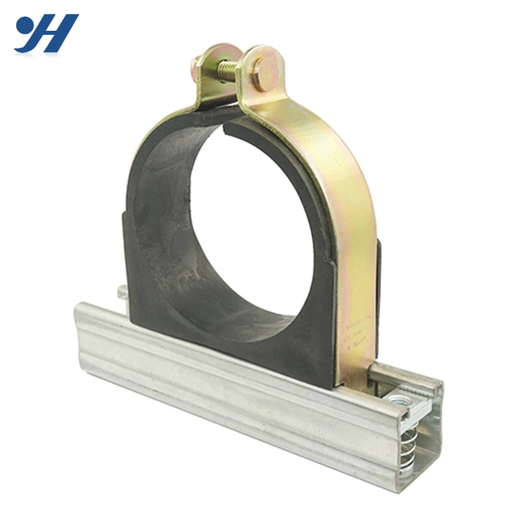 Building Material Best Price Steel Split Pipe Clamp With Rubber Cushion