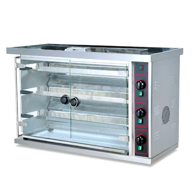 Commercial Gas Chicken Rotisseries /Industrial grilled chicken machine price