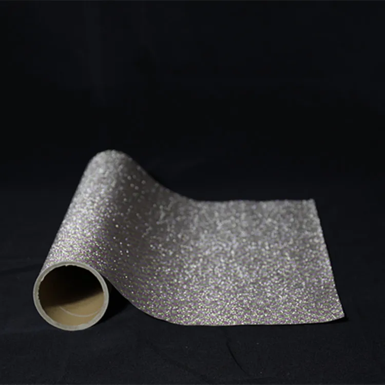Cheap price PVC glitter thermal lamination film used for shoes and hand bags