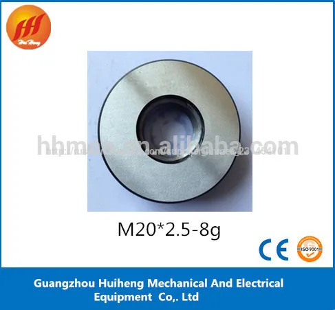 измерительный инструмент m20*2.5- 8g метрической резьбой кольцевой калибр с калибровкой сертификации