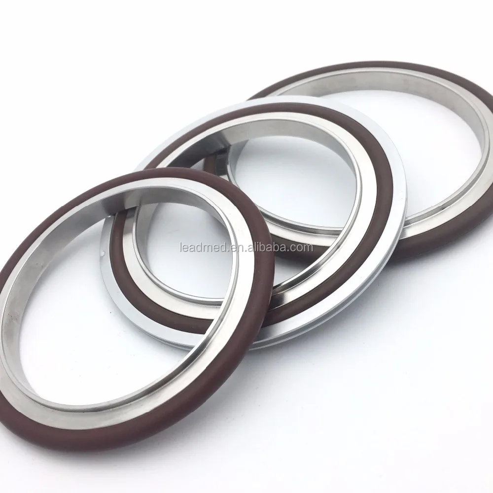 ISO-K100 Flange centering ring with O ring metal clamp seal KF/NW 63 to 250