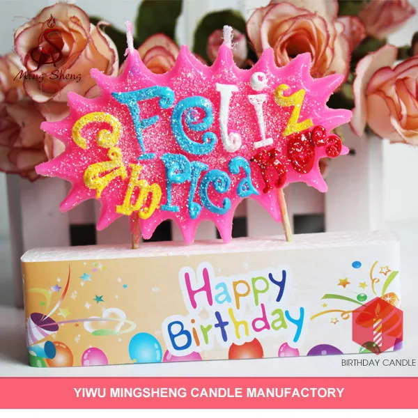 Novelty colorful crazy party candle birthday