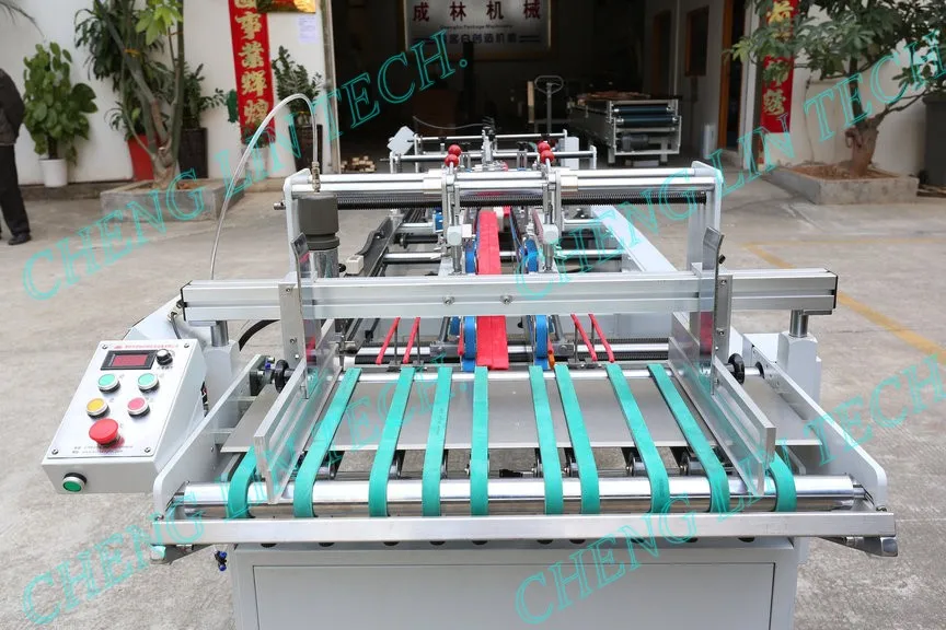 PET PVC PP plastic box folding gluing Bottom Sealing  Machine