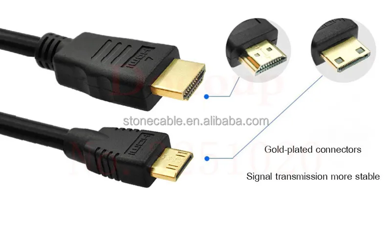 Стандартный видеокабель HDMI-Mini HDMI, кабель-кабель, кабель-кабель, кабель-адаптер 0,5 м, 1 м, 1,5 м, 1,8 м, 2 м, 3 м, 5 м, 10 м для камеры