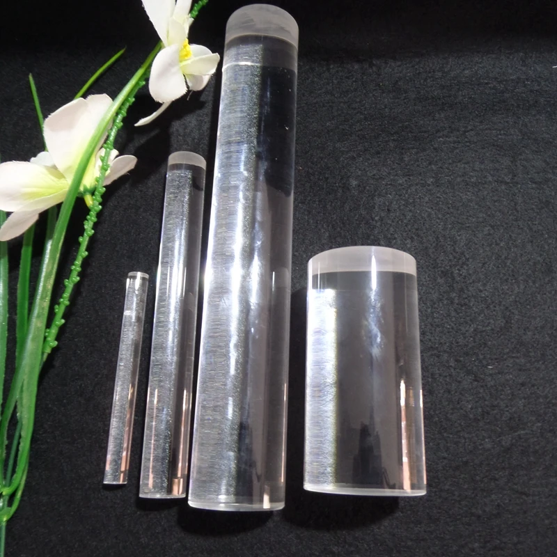 Made in china 1600 1200High purity half round quartz glass rod for sale quartz glass solid cylinder glass rod