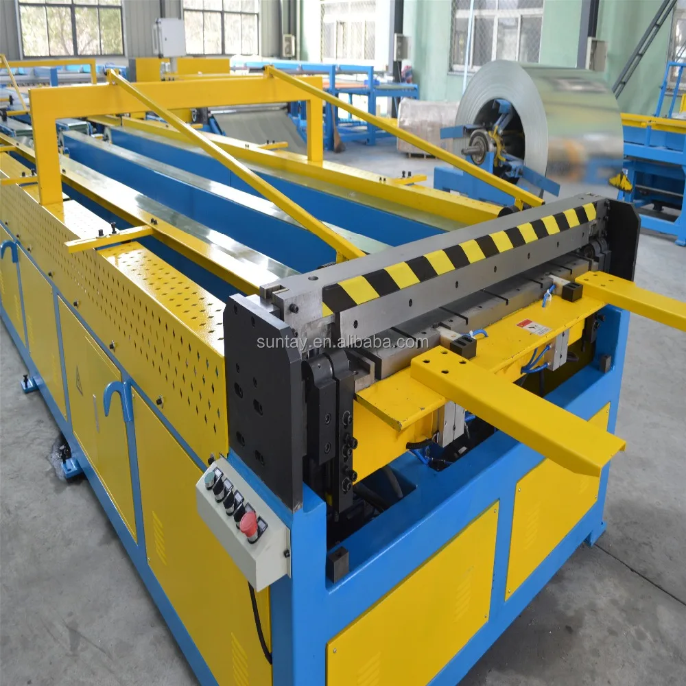 Fully automatic U shape Air Duct Production Line 5 fabrication machine / CNC auto duct LINE-V