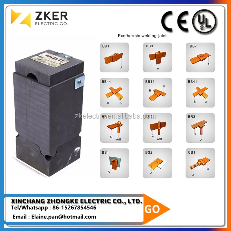 Exothermic Welding Mold exothermic welding power for Conductitive Grounding Material