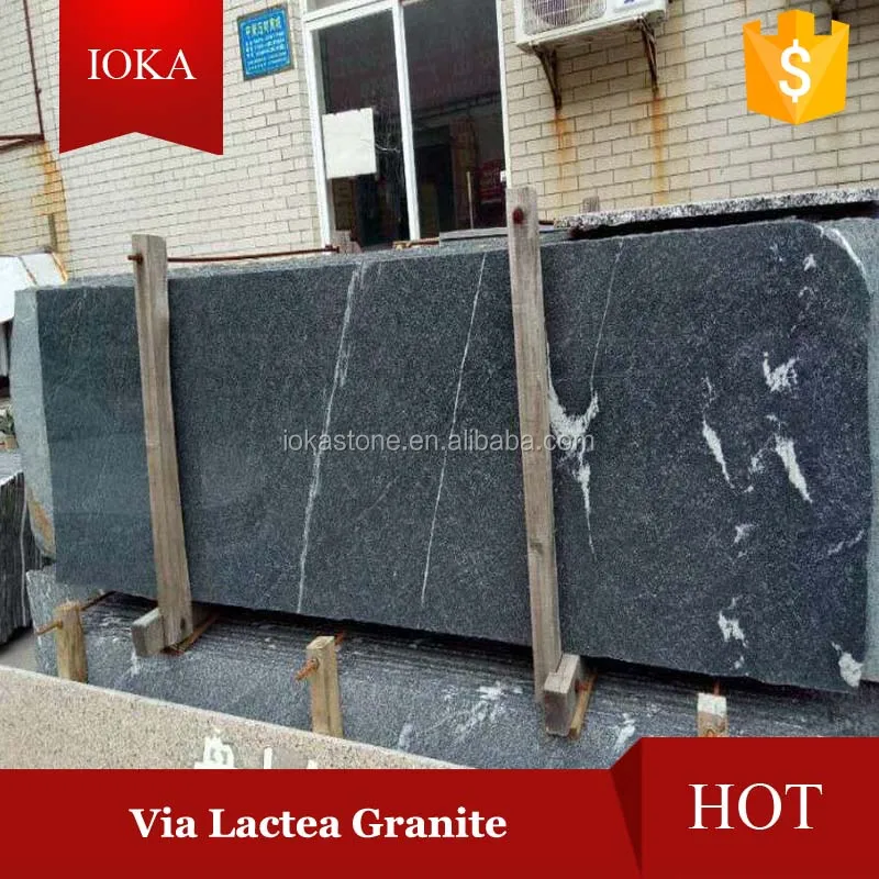 Китайские кухонные столешницы из черного гранита Via Lactea