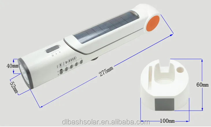 cheap multi-functional solar torch light with FM radio small desk lamp