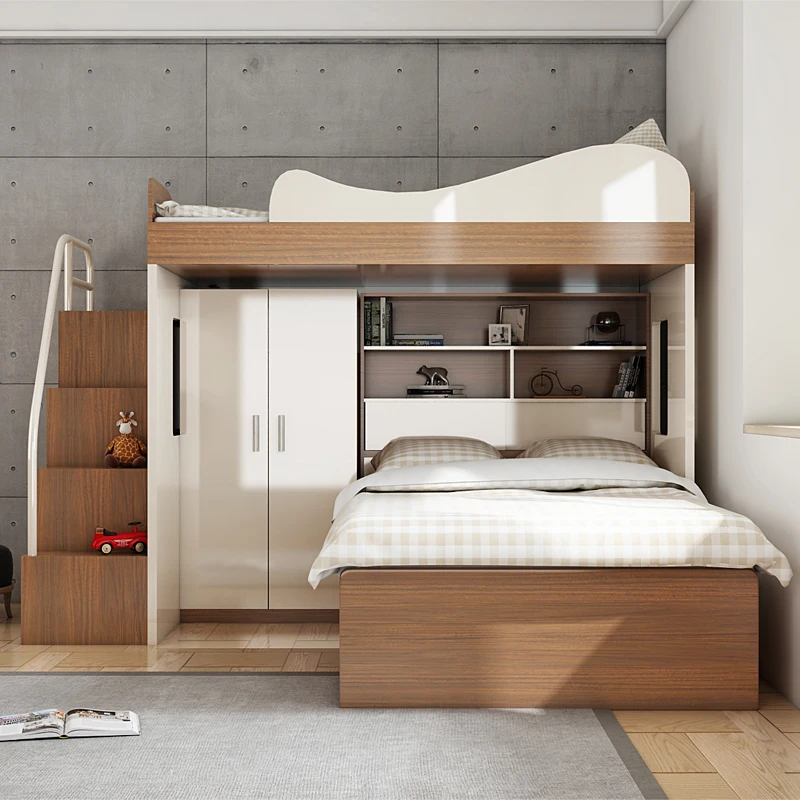 Modern Melamine MDF/Particle Board Bunk Bed for Adult and Children