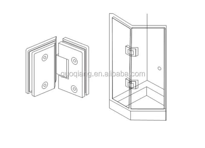 304 Stainless Steel Glass Clamp for Bathroom
