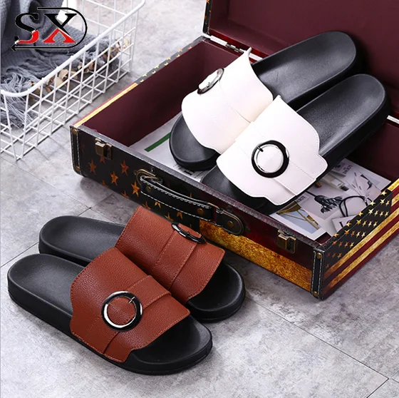 Comfort Women Shoes Simple Flat Sandals Fancy Ladies Sandals Slippers Wholesale