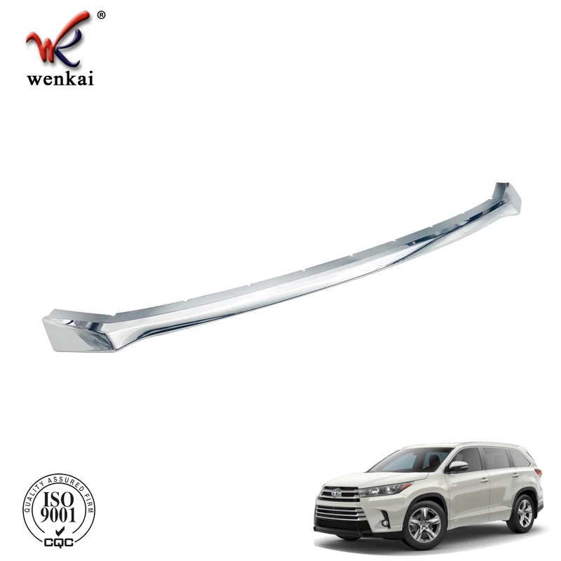 Car Accessories Bottom Front Bumper Skid Molding Cover Trim Garnish For Toyota Highlander Kluger 2017 2018 2019