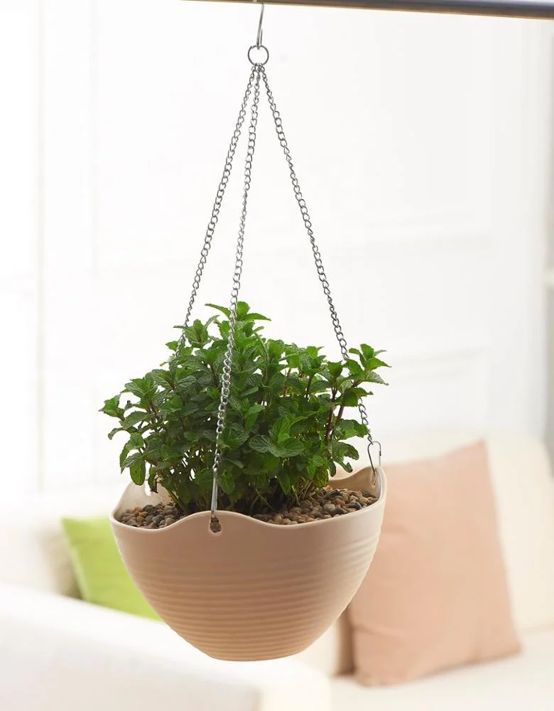 Hanging Flower Planter Pots with Chain for Indoor Outdoor Home Decoration