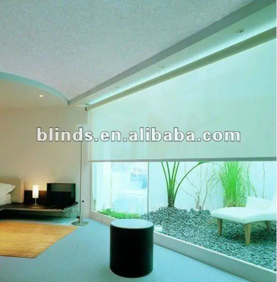Electric Motorized Vertical Blind Track, Horizontal Motorized Balcony Roller Blinds