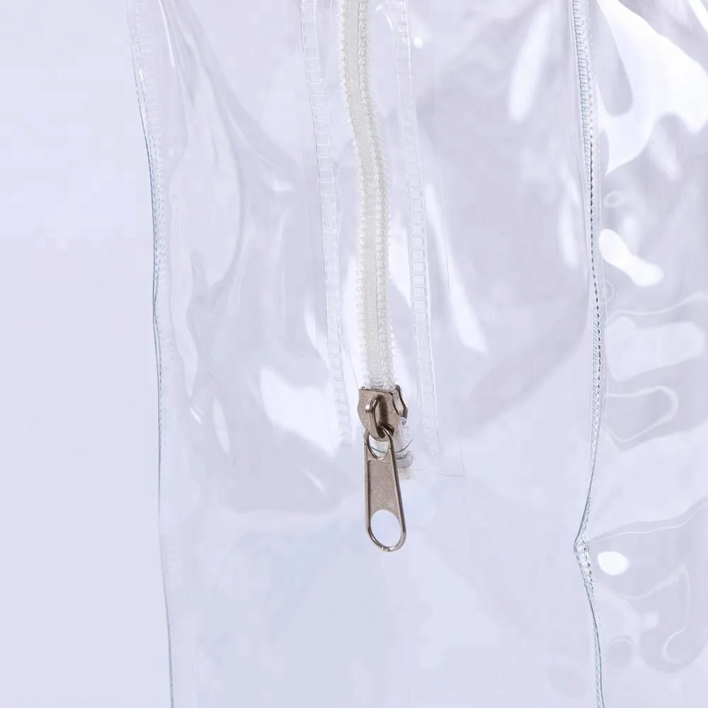 Top fashion high quality wholesale eco-friendly transparent PVC bag with handle