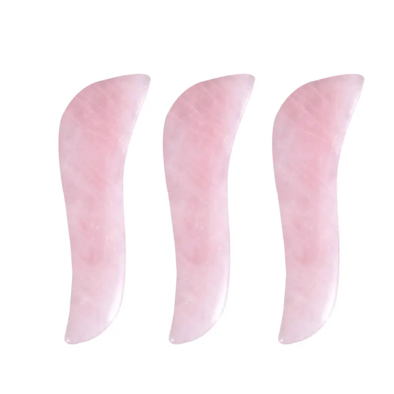 Amazon hot jade guasha board rose quartz gua sha tool for body