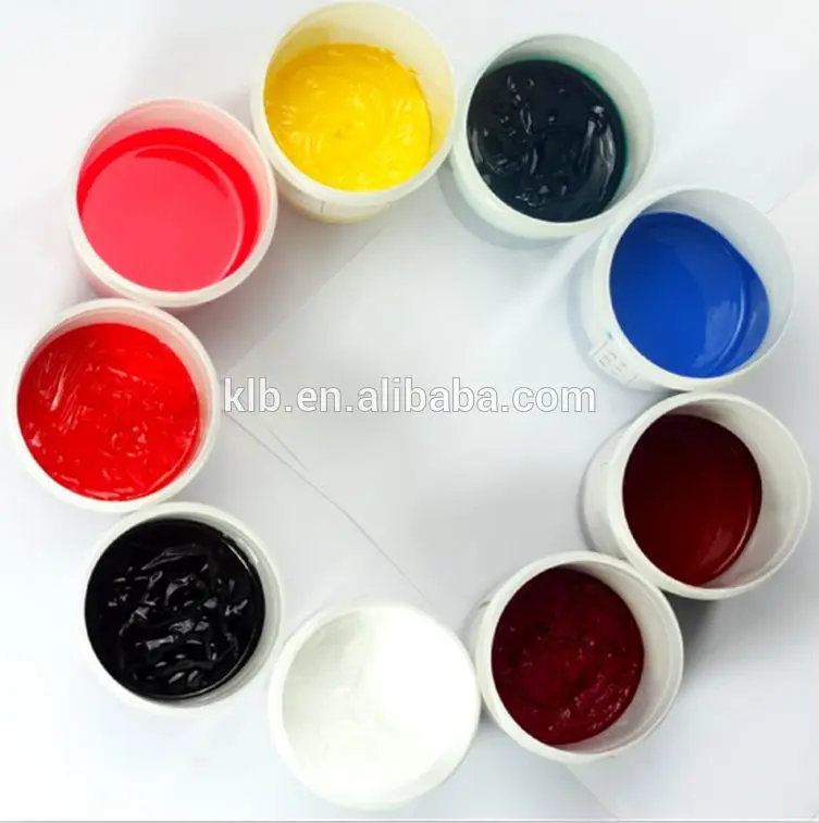 Глянцевый siicone цвет экрана печатных красок для силиконовых браслетов
