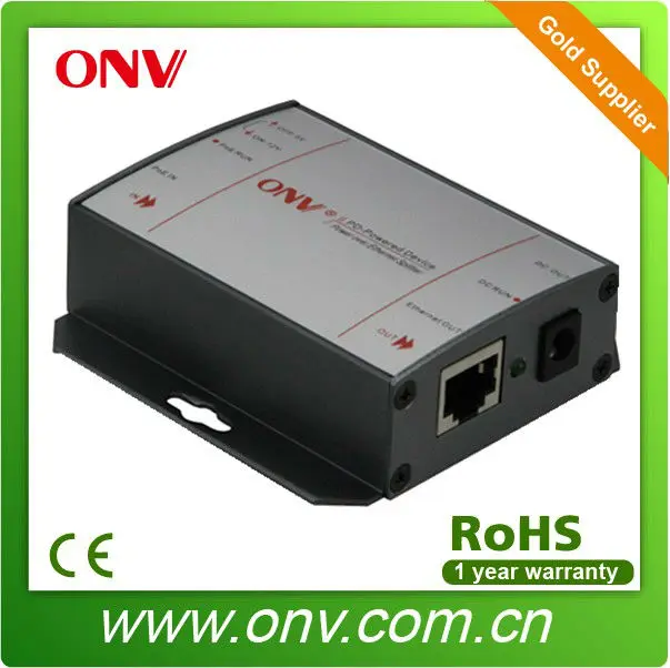 25.5 Вт ethernet poe reapeater 10/100 м, IEEE 802.3at POE удлинитель