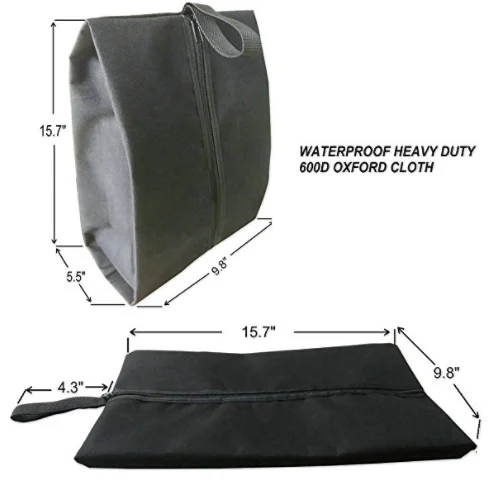 Custom Waterproof 600D Oxford Travel Shoe Storage Organizer Bag