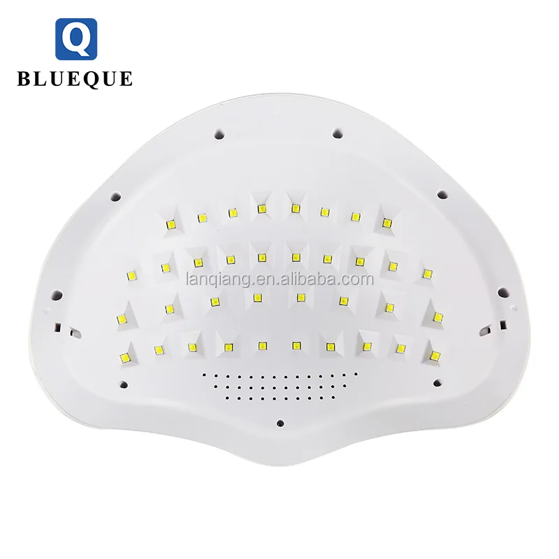 BLUEQUE Sun white light 72W gel uv led cordless nail lamp for two hand